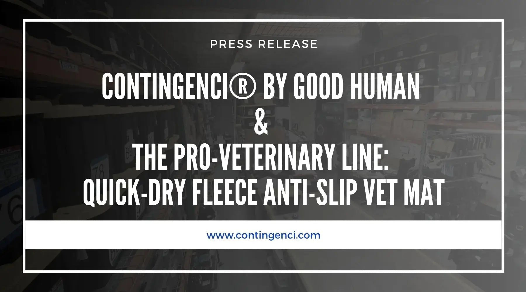 Contingenci® by Good Human &amp; the Pro-Veterinary Line: Quick-Dry Fleece Anti-Slip Vet Mat - Contingenci Mask